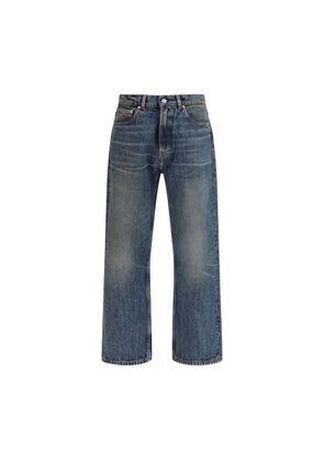 Our Legacy Blue Cotton Relaxed Fit Jeans - W32