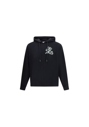 Off-White Black Cotton Sweatshirt - L