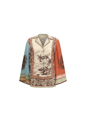 Alemais Multicolor Silk Pattern Shirt - 10