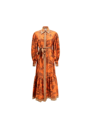 Alemais Orange Silk Casual Dress - 10