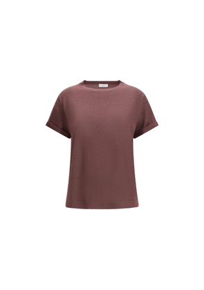 Brunello Cucinelli Bordeaux Nylon T-Shirt - L