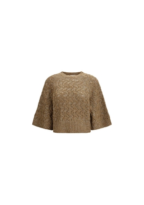 Brunello Cucinelli Beige Silk Sweatshirt - L
