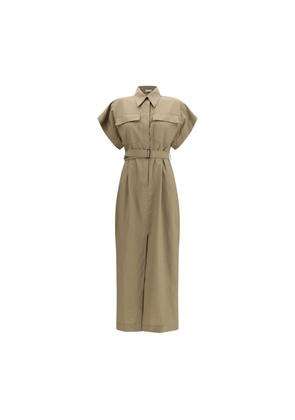 Brunello Cucinelli Beige Cotton Casual Dress - L