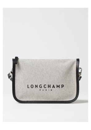 Longchamp Gray Cotton Crossbody Bag