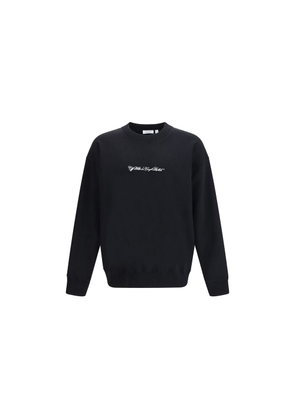 Off-White Black Cotton Sweatshirt - L