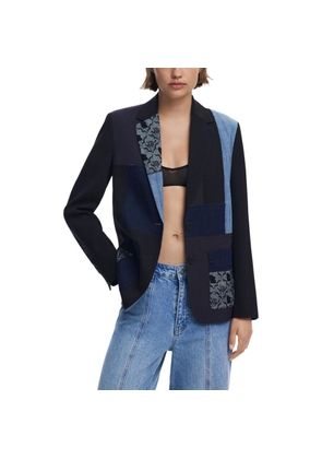 Desigual Black Polyester Blazer - XL