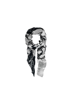 Desigual Black Viscose Scarf - One Size