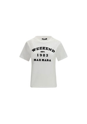 Max Mara White Cotton T-Shirt - L