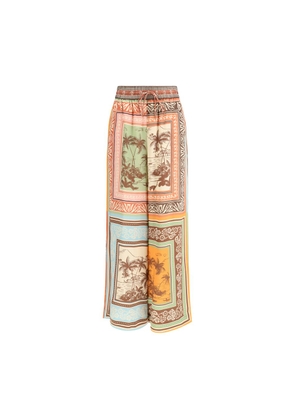 Alemais Multicolor Silk Casual Pants - 10
