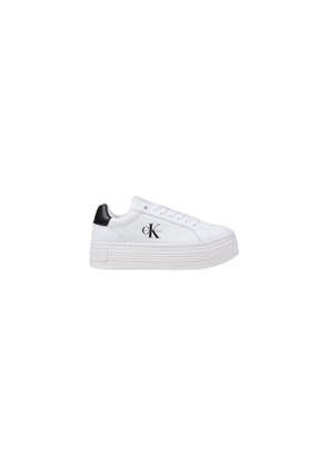 Calvin Klein Jeans White Leather Low Top Sneakers - EU39/US9