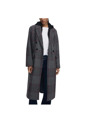 Desigual Gray Polyester Coat - XL