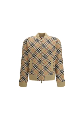 Burberry Beige Wool Bomber - L
