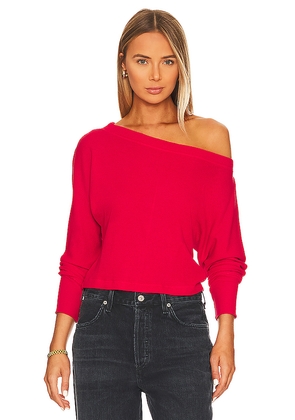 Bobi Off The Shoulder Top in Red. Size M. Also in L, S, XL, XS.