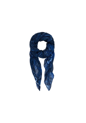 Desigual Blue Polyester Scarf - One Size