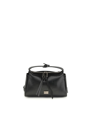 Dolce & Gabbana Black Calf Leather Bos Taurus Shoulder Bag