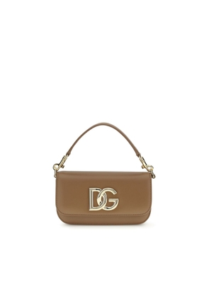 Dolce & Gabbana Brown Calf Leather Bos Taurus Shoulder Bag