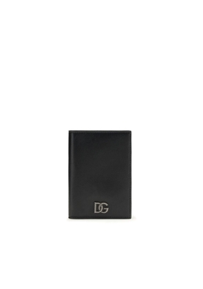 Dolce & Gabbana Black Calf Leather Bos Taurus Wallet