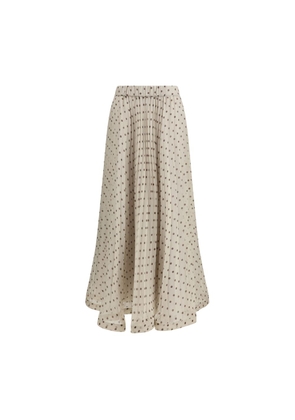 P.A.R.O.S.H. Beige Polyester Long Skirt - M