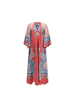 La Double J Multicolor Silk Casual Dress - L