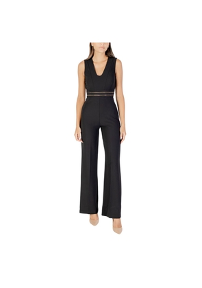 Rinascimento Black Polyester Jumpsuit - XL