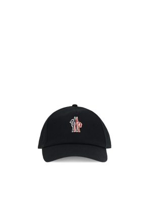 Moncler Grenoble Black Cotton Cap (Baseball Hat) - UNI