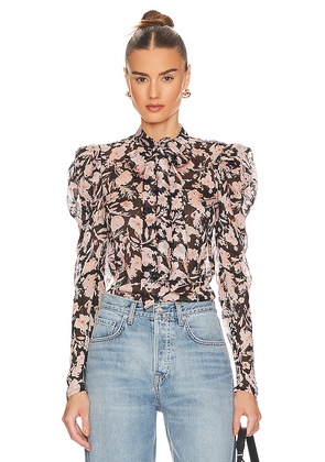 Bardot Amielie Floral Blouse in Black. Size 6. Also in 2, 4, 8, 10, 12.