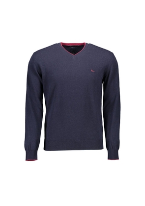 Harmont & Blaine Blue Wool Men Sweater - XXL