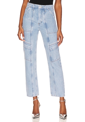 AGOLDE Cooper Cargo Jeans in Denim-Light. Size 28. Also in 29, 30, 31, 32, 33.