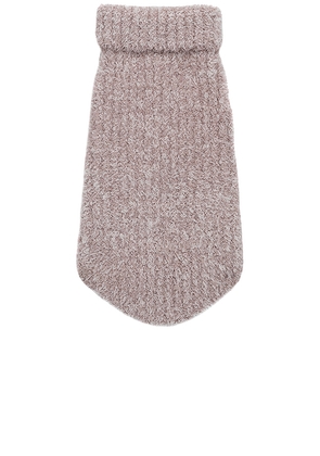 Barefoot Dreams CozyChic Ribbed Pet Sweater in Mauve. Size XL/1X. Also in S, XS, M, L, XXL/2X.