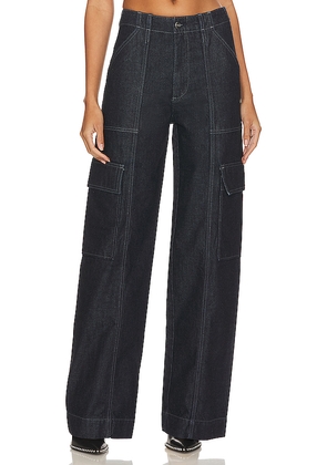 AG Jeans x Emrata Amia Wide Leg Jean in Denim-Dark. Size 26. Also in 25, 31.