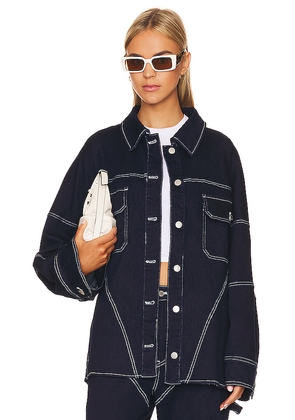 BY.DYLN Cyrus Jacket in Blue. Size M. Also in XS, S, L.