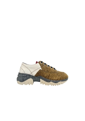 Borbonese Beige Leather Women Sneaker - EU37/US7