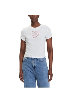 Tommy Hilfiger Jeans Cream Recycled Cotton T-Shirt - XL