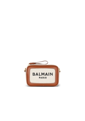 Balmain Brown Cotton Crossbody Bag