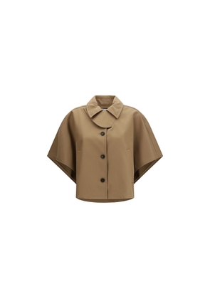 Max Mara Brown Cotton Coat - M/L