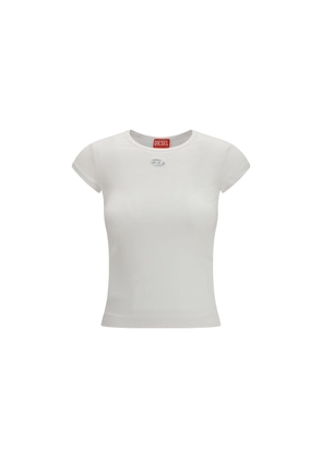 Diesel White Cotton T-Shirt - M