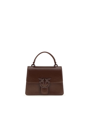 PINKO Burgundy Goatskin Handbag