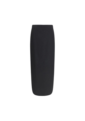 The Row Black Wool Long Skirt - 2