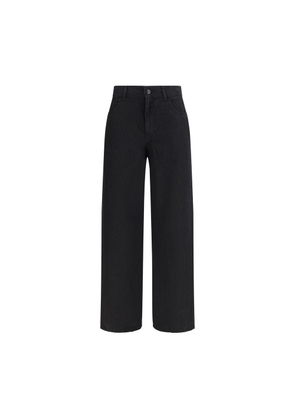 The Row Black Linen Jeans Denim - W25