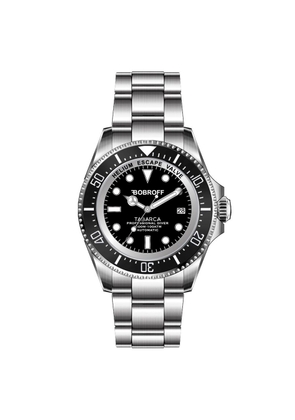 Bobroff Gray Stainless Steel Dress Watch