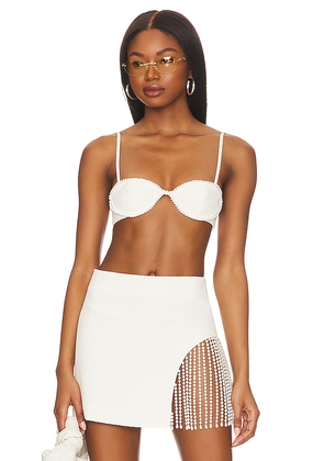Camila Coelho Camila Bralette in Ivory. Size XL. Also in XS.