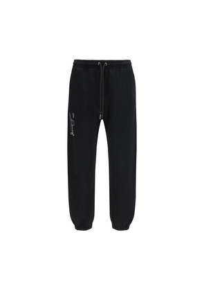 Off-White Black Cotton Joggers (Workout Pants) - L