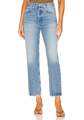 AGOLDE 90's Crop Jeans in Denim-Medium. Size 26. Also in 27, 28, 29, 31, 32, 33.