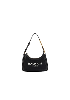 Balmain Black Cotton Shoulder Bag