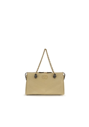 Valentino Garavani Beige Lamb Ovis Aries Aries Shoulder Bag