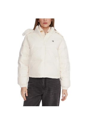 Calvin Klein Jeans Cream Polyamide Coat - XL