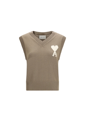 Ami Paris Beige Fleece Wool Sweatshirt - M