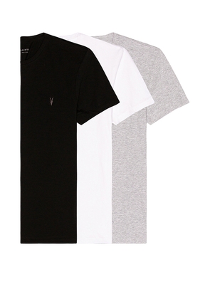 ALLSAINTS Tonic SS Crew 3 Pack in Black. Size M. Also in S, L, XL/1X, XXL/2X.