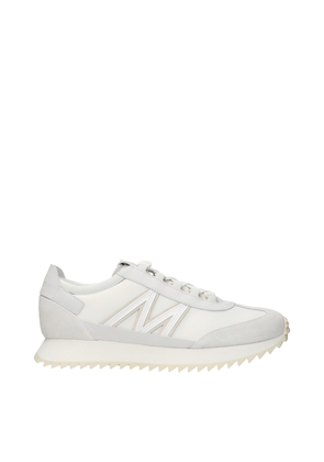 Moncler White Leather Athletic Sneakers - EU43.5/US10.5
