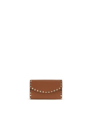 Valentino Garavani Brown Calf Leather Bos Taurus Wallet